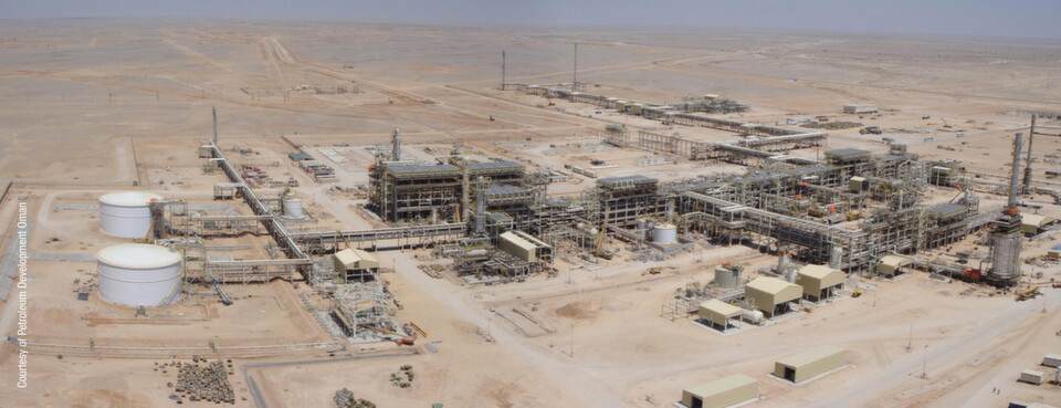Rabab Harweel gas field in the South of Oman. Rabab Harweel gas field in the South of Oman.
