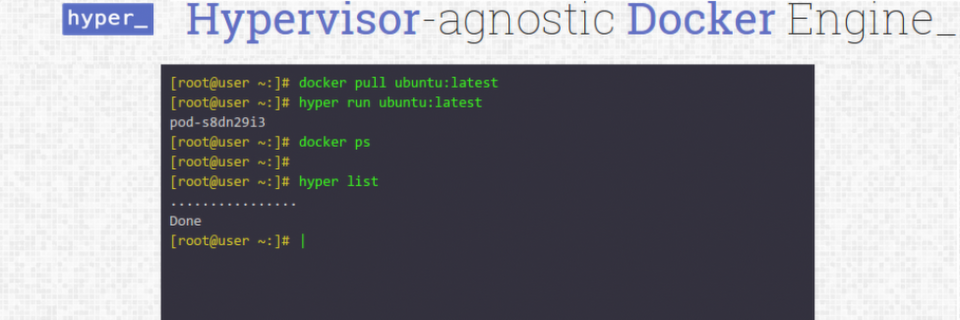 Hyper bringt Docker und den Xen.-Hypervisor zusammen. Hyper bringt Docker und den Xen.-Hypervisor zusammen.