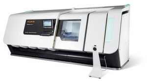 Red Dot Award 2015 - Reibschweißmaschine KUKA Genius von KUKA: Die Reibschweißmaschine KUKA Genius ist mit einem speziellen Hydrauliksystem und großem Drehzahllastbereich ausgestattet. Eine Vorrichtung für den Abtransport der Späne kann wahlweise seitlich oder auf der Rückseite der Maschine angebracht werden. Große Bedien- und Wartungstüren ermöglichen einen optimalen Zugang von oben und der Maschinenvorderseite. Die Bedienung erfolgt intuitiv über ein Touchpanel, das auch mit Schutzhandschuhen bedienbar ist. Red Dot Award 2015 - Reibschweißmaschine KUKA Genius von KUKA: Die Reibschweißmaschine KUKA Genius ist mit einem speziellen Hydrauliksystem und großem Drehzahllastbereich ausgestattet. Eine Vorrichtung für den Abtransport der Späne kann wahlweise seitlich oder auf der Rückseite der Maschine angebracht werden. Große Bedien- und Wartungstüren ermöglichen einen optimalen Zugang von oben und der Maschinenvorderseite. Die Bedienung erfolgt intuitiv über ein Touchpanel, das auch mit Schutzhandschuhen bedienbar ist.