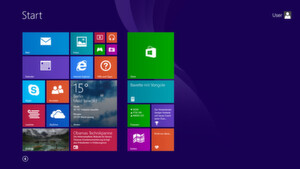 Die neue Startoberfläche namens "Modern UI" ließ sich in der Touch-Bedienung gut verwenden. Das ständige Umschalten zwischen Desktop- und Kacheloberfläche erwies sich aber in der Alltagspraxis als ziemlich umständlich. Die neue Startoberfläche namens "Modern UI" ließ sich in der Touch-Bedienung gut verwenden. Das ständige Umschalten zwischen Desktop- und Kacheloberfläche erwies sich aber in der Alltagspraxis als ziemlich umständlich.