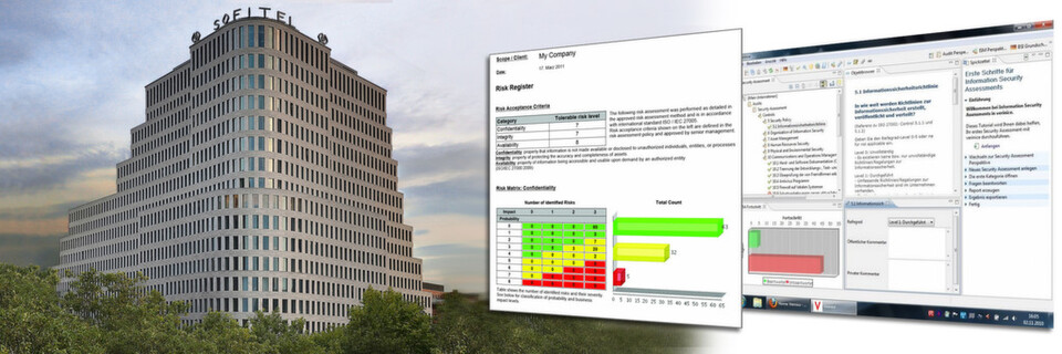 Die verinice.XP im Sofitel Berlin Kurfürstendamm hat zwei Schwerpunkte: Am 15.9.2015 geht es um die Umsetzung des BSI IT-Grundschutz mit verinice, am 16.9. um das Arbeiten mit der ISO 27001. Die verinice.XP im Sofitel Berlin Kurfürstendamm hat zwei Schwerpunkte: Am 15.9.2015 geht es um die Umsetzung des BSI IT-Grundschutz mit verinice, am 16.9. um das Arbeiten mit der ISO 27001.