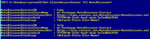 Abb. 3: Intern lassen sich AutoDiscover-Informationen auch in der Exchange-Verwaltungsshell anzeigen. Abb. 3: Intern lassen sich AutoDiscover-Informationen auch in der Exchange-Verwaltungsshell anzeigen.