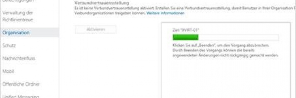 Verbundvertrauensstellungen erstellen und verwalten Verbundvertrauensstellungen erstellen und verwalten