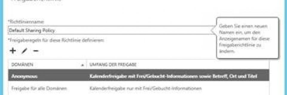 Erstellen einer neuen Freigaberichtlinie Erstellen einer neuen Freigaberichtlinie