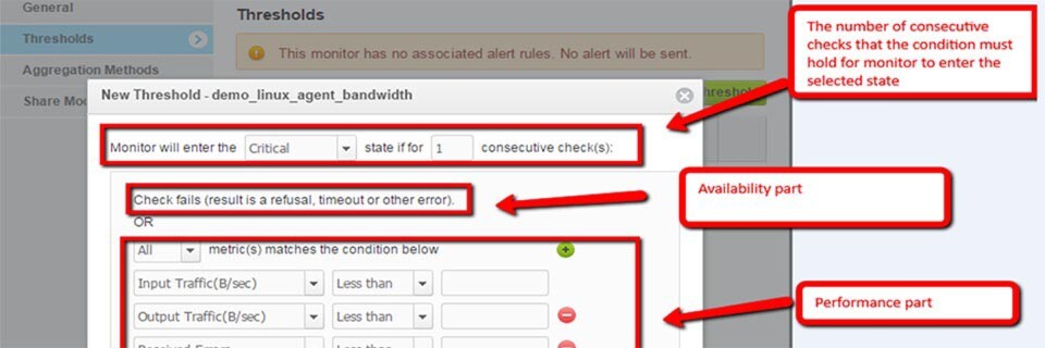 Die Monitoring-Services von Monitis bieten mit Alerts 2.0 ein neues System zur Definition von Schwellenwerten (Thresholds). Die Monitoring-Services von Monitis bieten mit Alerts 2.0 ein neues System zur Definition von Schwellenwerten (Thresholds).