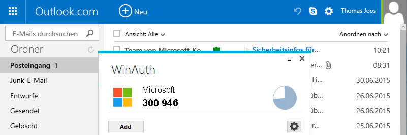 Das Open-Source-Tool WinAuth erstellt Einmal-Codes für Windows 10 und diverse Online-Dienste. Das Open-Source-Tool WinAuth erstellt Einmal-Codes für Windows 10 und diverse Online-Dienste.