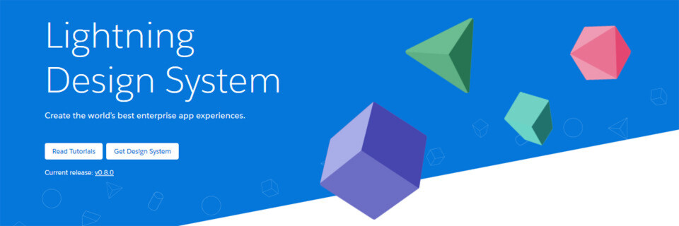 Der Startbildschirm des kostenlosen Lightning Design System lädt zum Experimentieren ein. Der Startbildschirm des kostenlosen Lightning Design System lädt zum Experimentieren ein.