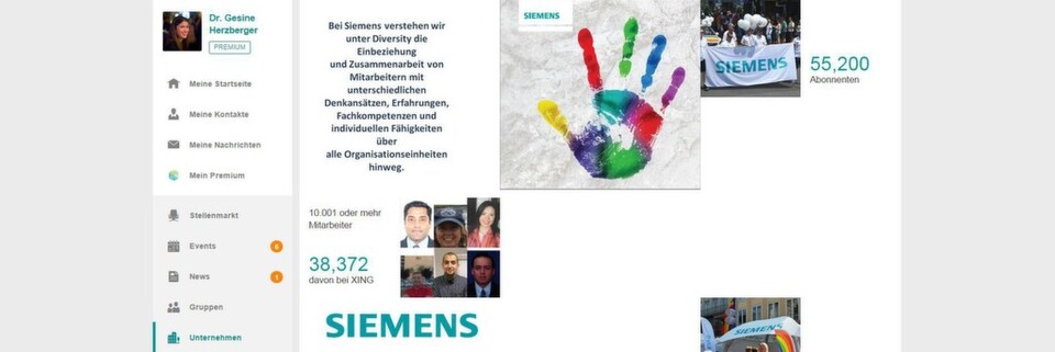 Berufliche Netzwerke wie Xing und Linkedin werden immer wichtiger. Daher hat unser Schwesterportal PROCESS die Auftritte der Dax-30-Unternehmen genauer unter die Lupe genommen. In Bezug auf die Mitarbeiter und Abonnenten/Follower von Unternehmensnachrichten auf Xing und Linkedin ist der Technologiekonzern Siemens absoluter Spitzenreiter. Berufliche Netzwerke wie Xing und Linkedin werden immer wichtiger. Daher hat unser Schwesterportal PROCESS die Auftritte der Dax-30-Unternehmen genauer unter die Lupe genommen. In Bezug auf die Mitarbeiter und Abonnenten/Follower von Unternehmensnachrichten auf Xing und Linkedin ist der Technologiekonzern Siemens absoluter Spitzenreiter.