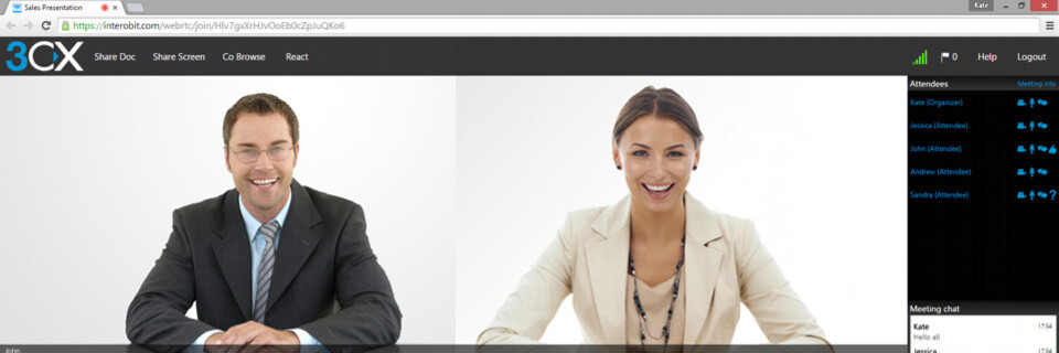 Für die Version 14 des 3CX Phone Systems wurde unter anderem die Videokonferenzlösung 3CX WebMeeting aufgewertet. Für die Version 14 des 3CX Phone Systems wurde unter anderem die Videokonferenzlösung 3CX WebMeeting aufgewertet.