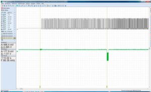 Erkannte die Software des Peugeot einen Prüfstandslauf, so entlüftete sie das SCR-System regelmäßig alle 15 Sekunden vom Start weg (obere Grafik). Im Straßenbetrieb hingegen steuerte sie das System erst nach rund sechs Minuten an (untere Grafik) – zum Vergrößern bitte klicken. Erkannte die Software des Peugeot einen Prüfstandslauf, so entlüftete sie das SCR-System regelmäßig alle 15 Sekunden vom Start weg (obere Grafik). Im Straßenbetrieb hingegen steuerte sie das System erst nach rund sechs Minuten an (untere Grafik) – zum Vergrößern bitte klicken.