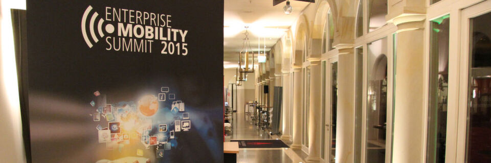 Zum ditten Mal insgesamt und zum zweiten Mal in der Villa Kennedy fand Ende letzter Woche der Enterprise Mobility Summit statt. Zum ditten Mal insgesamt und zum zweiten Mal in der Villa Kennedy fand Ende letzter Woche der Enterprise Mobility Summit statt.