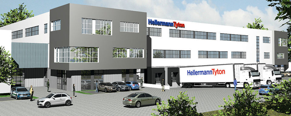 Mit der Werkserweiterung vergrößert sich die Logistikfläche um 6.600 m² und die Bürofläche um 5.400 m². Mit der Werkserweiterung vergrößert sich die Logistikfläche um 6.600 m² und die Bürofläche um 5.400 m².