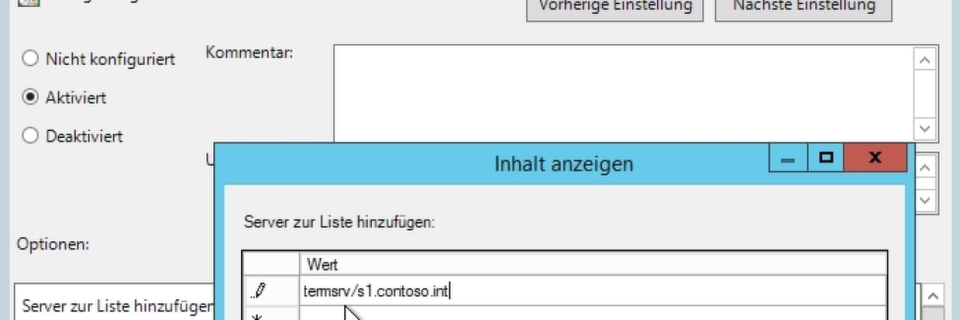 Single-Sign-On mit RDS verwenden Single-Sign-On mit RDS verwenden