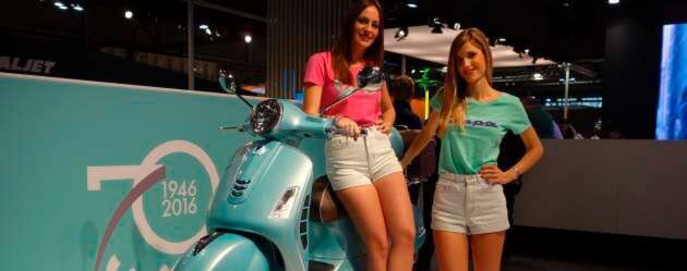 Neue Scooter für 2016 kommen von Piaggio, Kawasaki und Kymco. Die Vespa 70 erstrahlt anlässlich ihres Geburtstages in einer Sonderfarbe. Neue Scooter für 2016 kommen von Piaggio, Kawasaki und Kymco. Die Vespa 70 erstrahlt anlässlich ihres Geburtstages in einer Sonderfarbe.