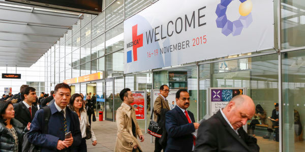 Willkommen auf der Compamed 2015: Die Messe fand in diesem Jahr erstmals von Montag bis Donnerstag statt. Willkommen auf der Compamed 2015: Die Messe fand in diesem Jahr erstmals von Montag bis Donnerstag statt.