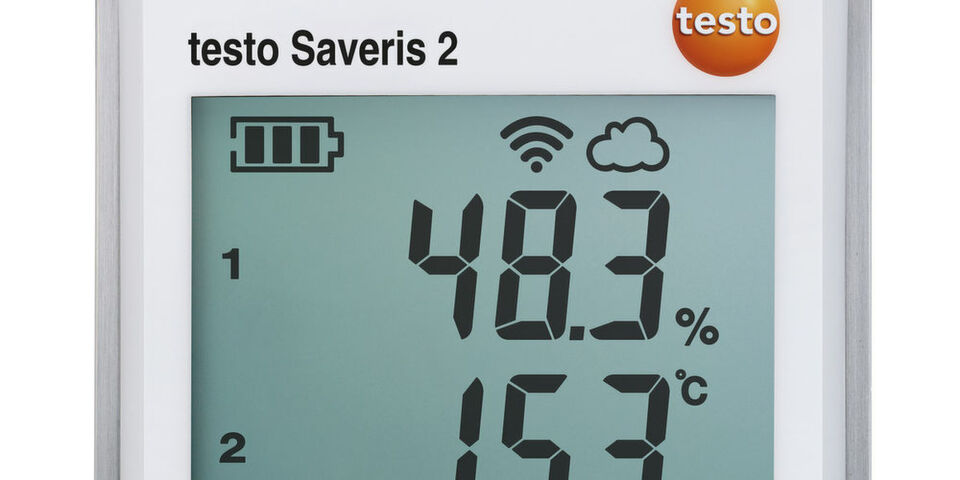 Das Datenlogger-System testo Saveris 2 überwacht beispielsweise Temperaturen bei Prozessabläufen oder in Lager-, Kühl- und Arbeitsräumen. Das Datenlogger-System testo Saveris 2 überwacht beispielsweise Temperaturen bei Prozessabläufen oder in Lager-, Kühl- und Arbeitsräumen.