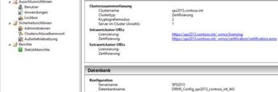 AD RMS nach der Installation verwalten und überprüfen AD RMS nach der Installation verwalten und überprüfen