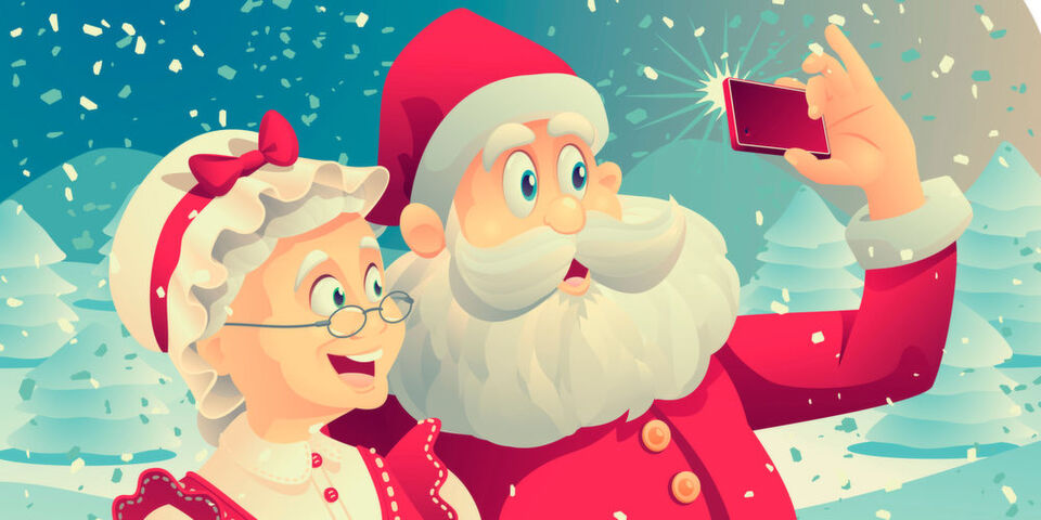 Mit einer Selfie-Stange würden die Fotos vom Weihnachtsmann sicher noch besser gelingen. Mit einer Selfie-Stange würden die Fotos vom Weihnachtsmann sicher noch besser gelingen.