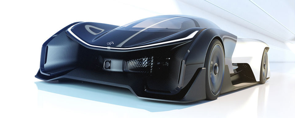 Faraday Future hat auf der CES in Las Vegas die Studie FFZero1 vorgestellt. Faraday Future hat auf der CES in Las Vegas die Studie FFZero1 vorgestellt.