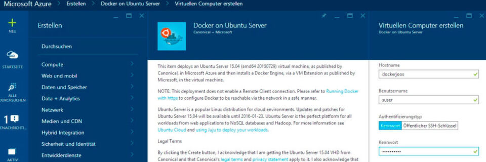 In Microsoft Azure lassen sich Windows Server Container auf Basis von Linux erstellen. In Microsoft Azure lassen sich Windows Server Container auf Basis von Linux erstellen.