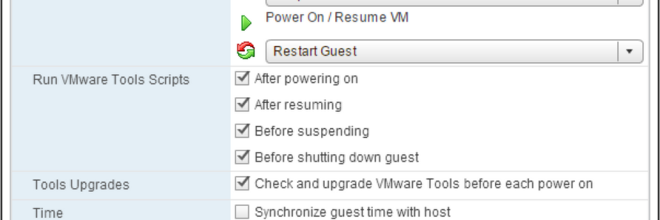 VMware-Tools im Web-Client VMware-Tools im Web-Client