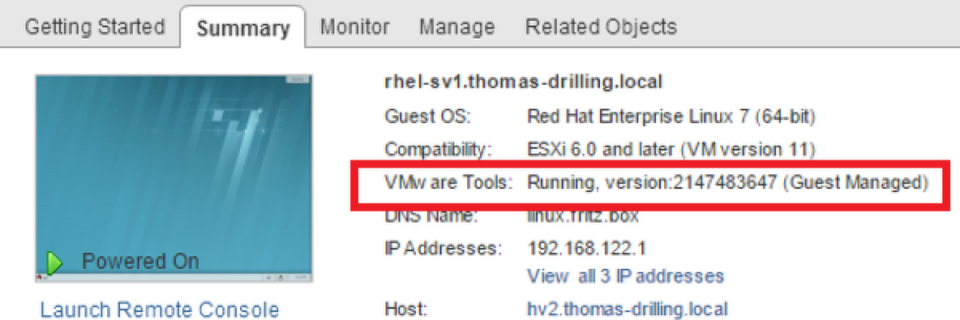 Open-VM-Tools (Guest Managed) Open-VM-Tools (Guest Managed)