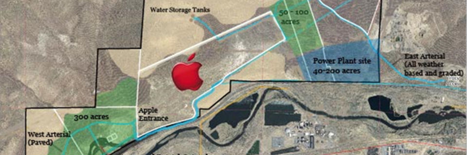 Bild der Unique Infrastrcture Group (UIG) der vorläufigen Planungen für den Reno Technology Park. Bild der Unique Infrastrcture Group (UIG) der vorläufigen Planungen für den Reno Technology Park.