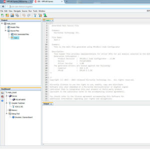 Screenshot eines Beispiels aus der webbasierten Benutzeroberfläche MPLAB Xpress: Entwickler, die bereits mit der desktopbasierten IDE MPLAP X vertraus sind dürften sich in der Menüführung sofort zurechtfinden. Screenshot eines Beispiels aus der webbasierten Benutzeroberfläche MPLAB Xpress: Entwickler, die bereits mit der desktopbasierten IDE MPLAP X vertraus sind dürften sich in der Menüführung sofort zurechtfinden.