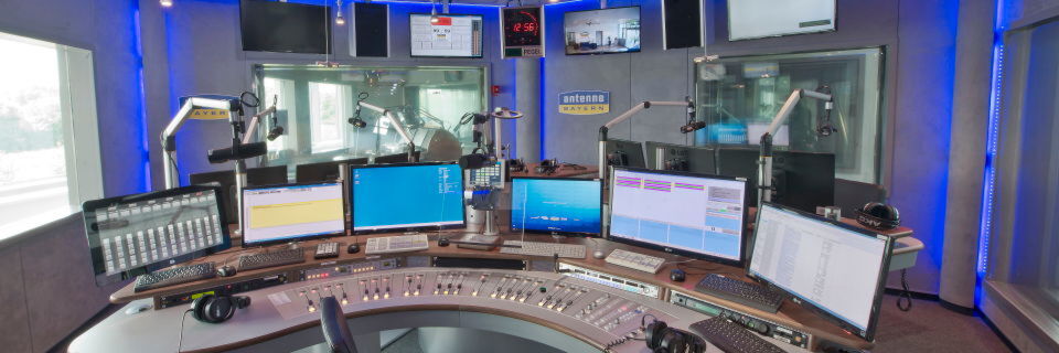 Sendestudio bei Antenne Bayern Sendestudio bei Antenne Bayern