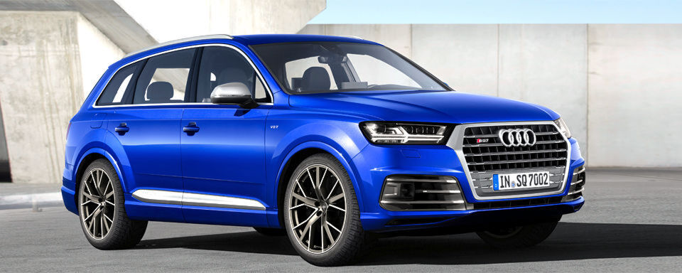 Audi hat das Konzept der S-Modelle auch beim SQ5 mit Dieselmotor erfolgreich umgesetzt. In der Q7 Baureihe führen die Ingolstädter dies jetzt mit dem SQ7 TDI weiter – mit einem V8-TDI-Motor, 320 kW/435 PS aus vier Litern Hubraum und 900 Newtonmetern maximalem Drehmoment. Audi hat das Konzept der S-Modelle auch beim SQ5 mit Dieselmotor erfolgreich umgesetzt. In der Q7 Baureihe führen die Ingolstädter dies jetzt mit dem SQ7 TDI weiter – mit einem V8-TDI-Motor, 320 kW/435 PS aus vier Litern Hubraum und 900 Newtonmetern maximalem Drehmoment.
