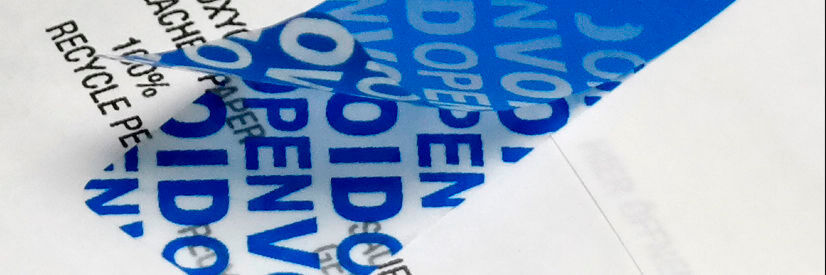 Void-Etiketten von Mediaform gibt es mit drei unterschiedlichen Sicherheitsmerkmalen. Void-Etiketten von Mediaform gibt es mit drei unterschiedlichen Sicherheitsmerkmalen.