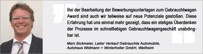 Marc Bickmeier Marc Bickmeier, Gebrauchtwagen Award