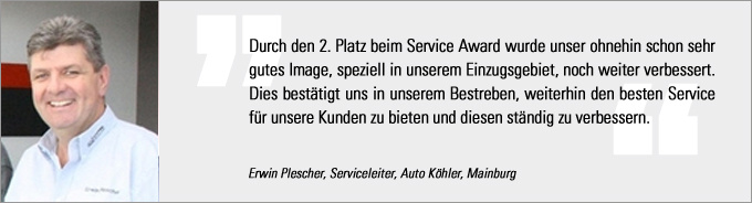 Statement Erwin Plescher Statement Erwin Plescher, Service Award