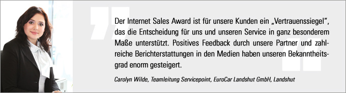 Statement Carolyn Wilde Carolyn Wilde, Internet Sales Award