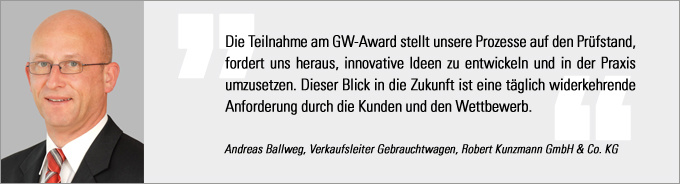 Statement Andreas Ballweg Gebrauchtwagen Award, Andreas Ballweg