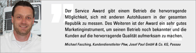 Statement Michael Fasching Michael Fasching, Service Award