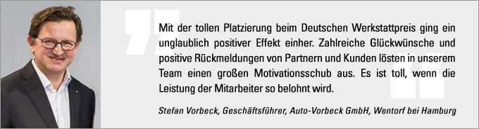 Statement Stefan Vorbeck Deutscher Werkstattpreis, Stefan Vorbeck