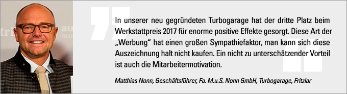 Statement Matthias Nonn Deutscher Werkstattpreis