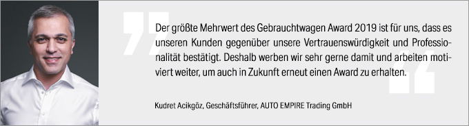 Statement Acikgoez Gebrauchtwagen Award