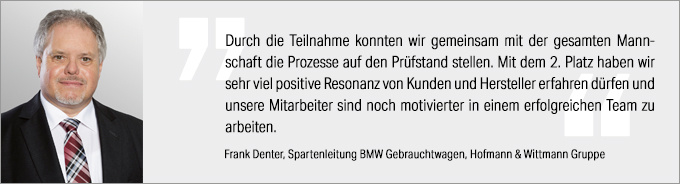 Statement Frank Denter Gebrauchtwagen Award