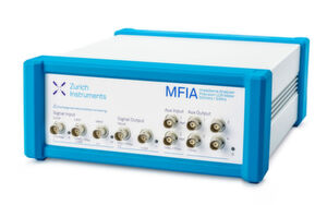 Präzisions Impedanzanalysator und LCR-Meter MFIA von Zurich Instruments. Präzisions Impedanzanalysator und LCR-Meter MFIA von Zurich Instruments.