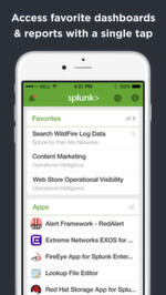 Die Splunk-App erlaubt den einfachen Zugriff auf bevorzugte Reports und Dashboards. 
